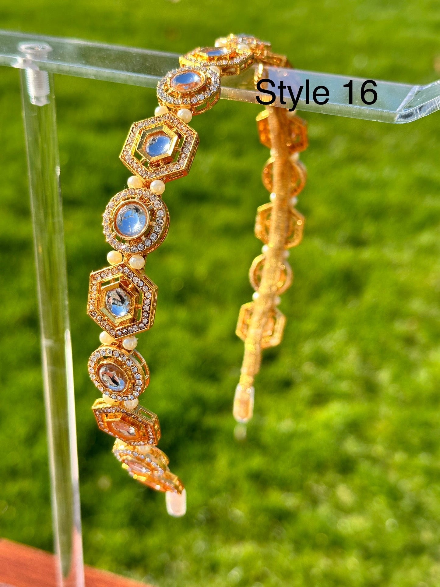 Kyra Kids Handmade Kundan Headband / Hairband
