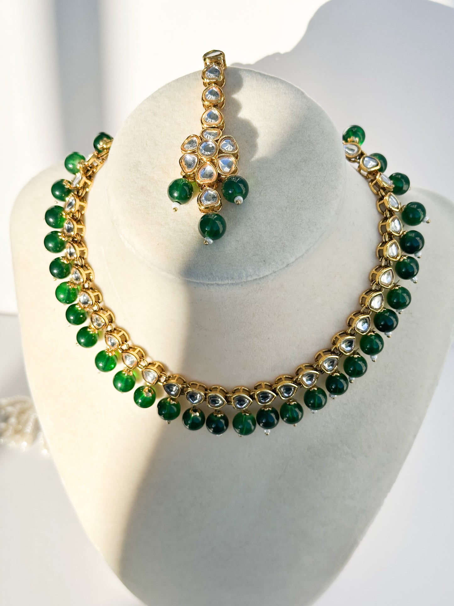 Nysha Necklace Set (Includes Earrings & Tikka)