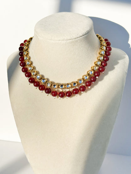 Nysha Necklace Set (Includes Earrings & Tikka)