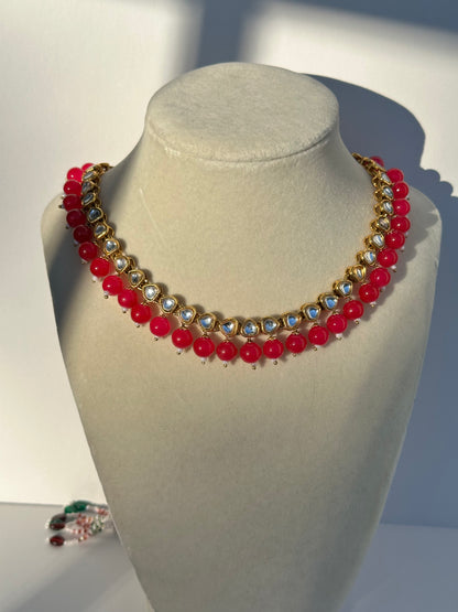 Nysha Necklace Set (Includes Earrings & Tikka)